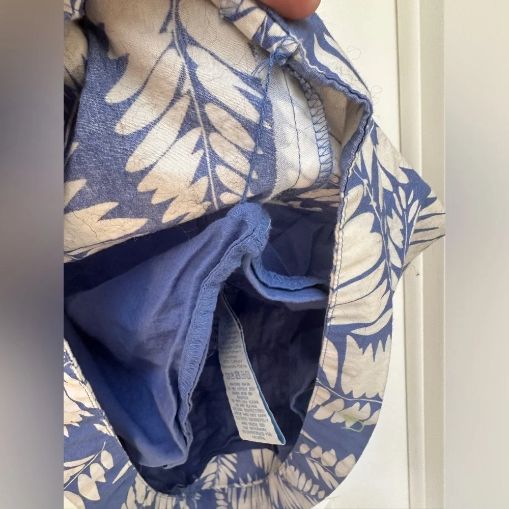 Boden Blue Floral Lined Skirt - Picture 4 of 7